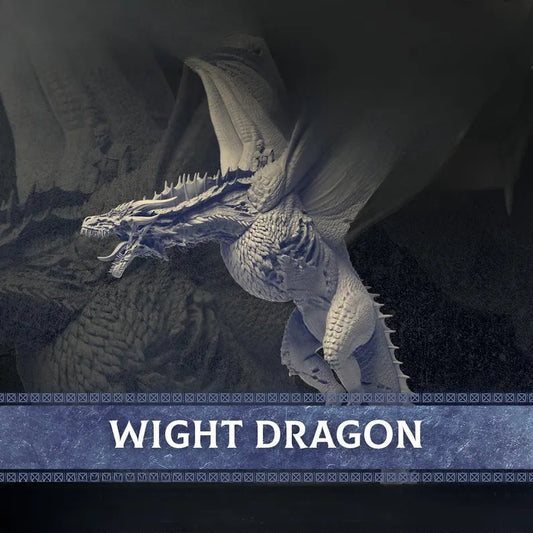 Frost Revenant Dragon Rider: Undead Ice Dragon with Necromancer Lord - Game of Thrones | Compatible with Tabletop Wargames