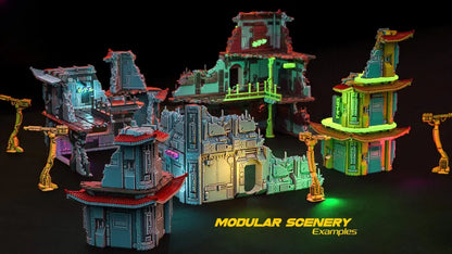 Cyberpunk Terrain Set | Punks of the Cyber Underhive