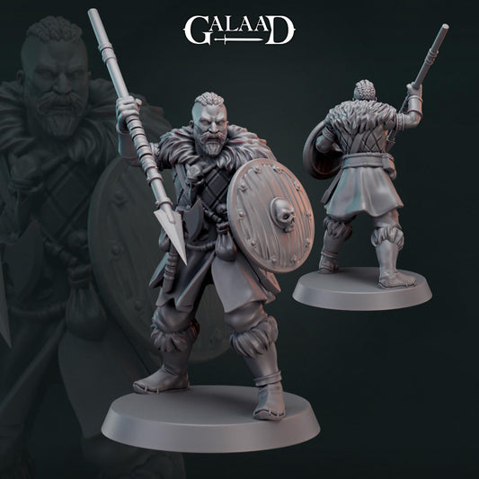 Norse Fighter Bundle: 3D Resin Printed DnD (D&D) Pathfinder Miniatures