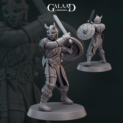 Norse Fighter Bundle: 3D Resin Printed DnD (D&D) Pathfinder Miniatures