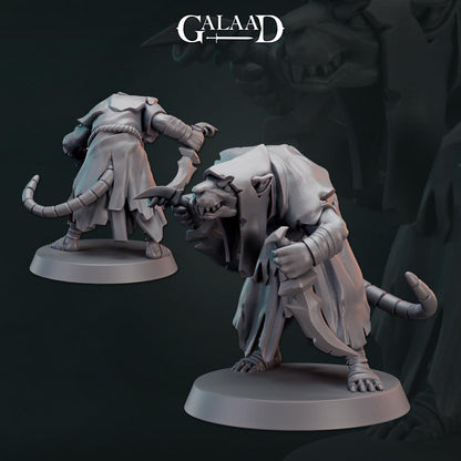 Ratfolk Bundle: 3D Resin Printed DnD (D&D) Pathfinder Miniatures