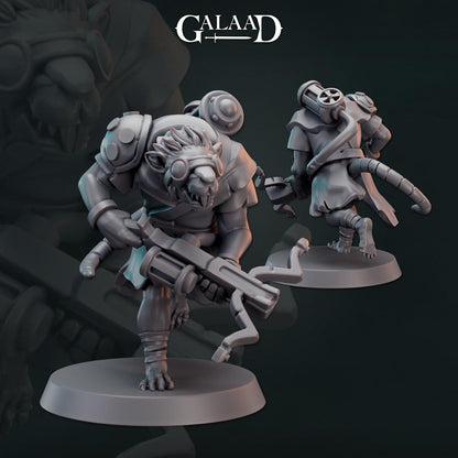 Ratfolk Bundle: 3D Resin Printed DnD (D&D) Pathfinder Miniatures