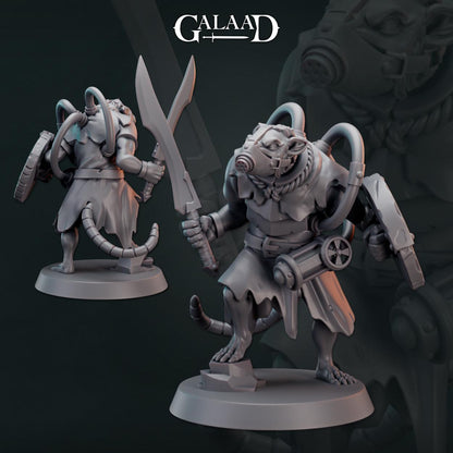 Ratfolk Bundle: 3D Resin Printed DnD (D&D) Pathfinder Miniatures