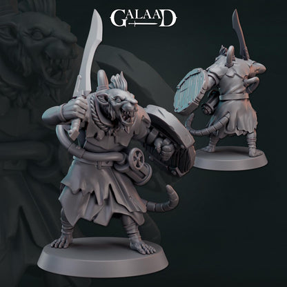 Ratfolk Bundle: 3D Resin Printed DnD (D&D) Pathfinder Miniatures