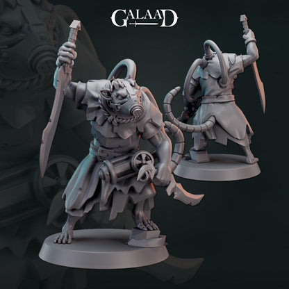 Ratfolk Bundle: 3D Resin Printed DnD (D&D) Pathfinder Miniatures