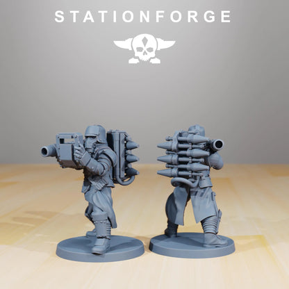 Grim Guard Armored Squad | Compatible with W40K/WG/SF