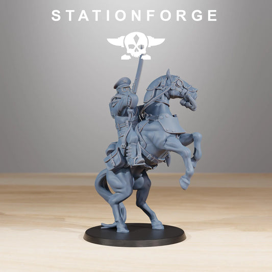 Grim Guard Cavalry Captain | Compatible with W40K/WG/SF