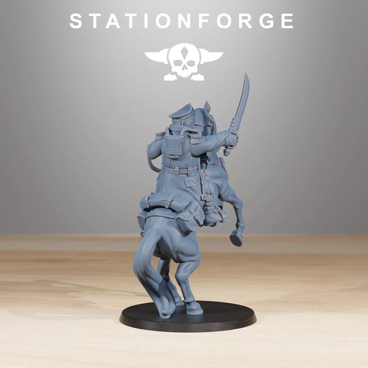Grim Guard Cavalry Captain | Compatible with W40K/WG/SF