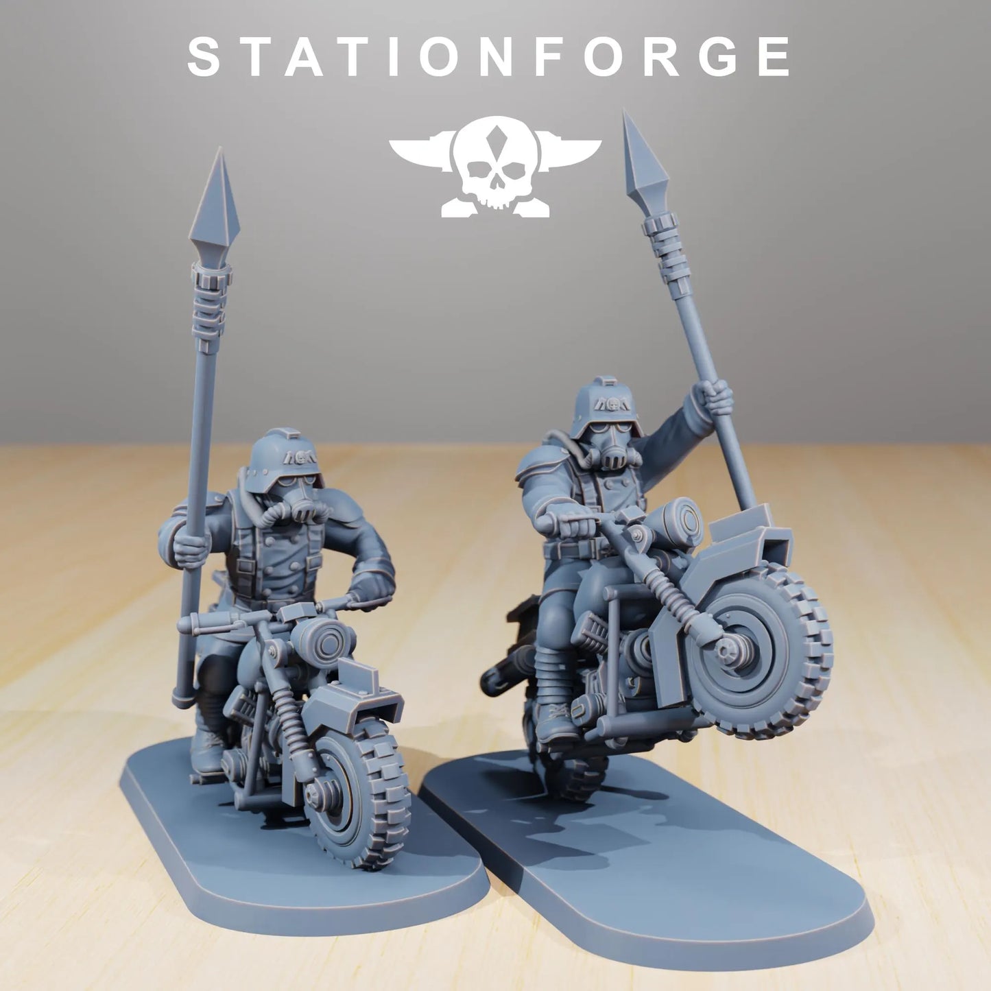 Grim Guard Death Bikers – Set of 10 | Compatible with W40K/WG/SF