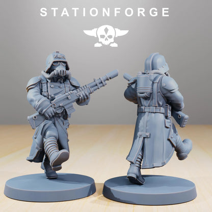 Grim Guard Marching Soldiers – Precision in Formation | Compatible with W40K/WG/SF