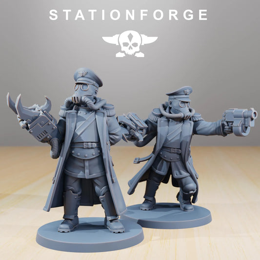 Grim Guard Officer – Lead with Power and Precision | Compatible with W40K/WG/SF