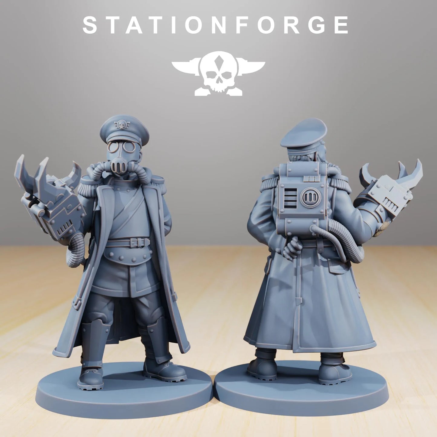 Grim Guard Officer – Lead with Power and Precision | Compatible with W40K/WG/SF
