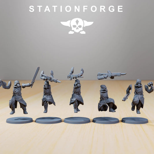 Grim Guard Trench Runners – Lightning Assault Specialists | Compatible with W40K/WG/SF