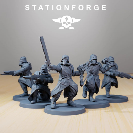 Grim Guard Trench Runners – Lightning Assault Specialists | Compatible with W40K/WG/SF