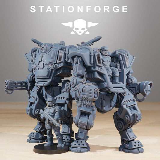 Grim Guard Warmech – Unstoppable Heavy Firepower | Compatible with W40K/WG/SF
