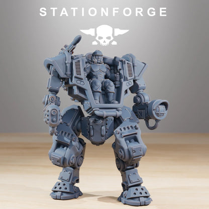 Grim Guard Warmech – Unstoppable Heavy Firepower | Compatible with W40K/WG/SF