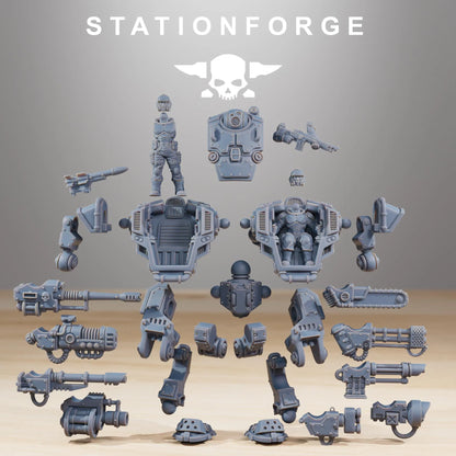 Grim Guard Warmech – Unstoppable Heavy Firepower | Compatible with W40K/WG/SF