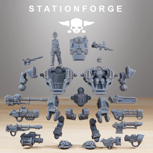 Grim Guard Warmech – Unstoppable Heavy Firepower | Compatible with W40K/WG/SF