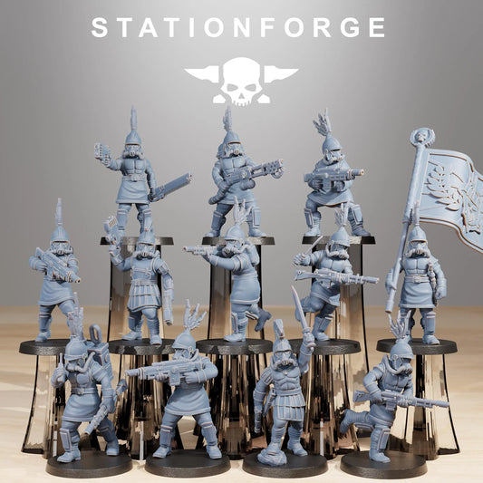 Grim Guard Aquilastra – Noble Warriors of the Imperium | Compatible with W40K/WG/SF