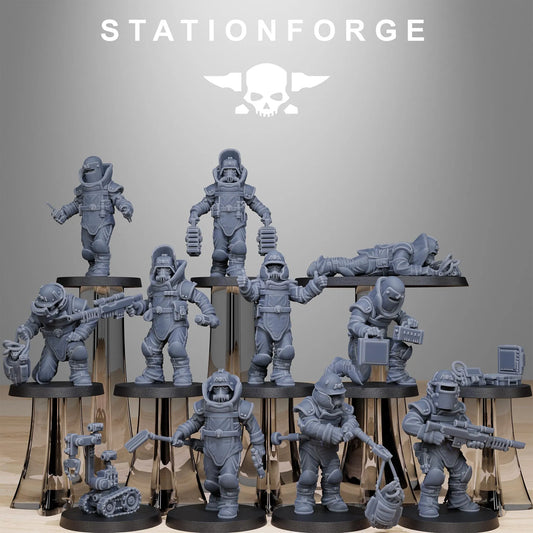 Grim Guard Bomb Squad – Masters of Demolition & Warfare | Compatible with W40K/WG/SF