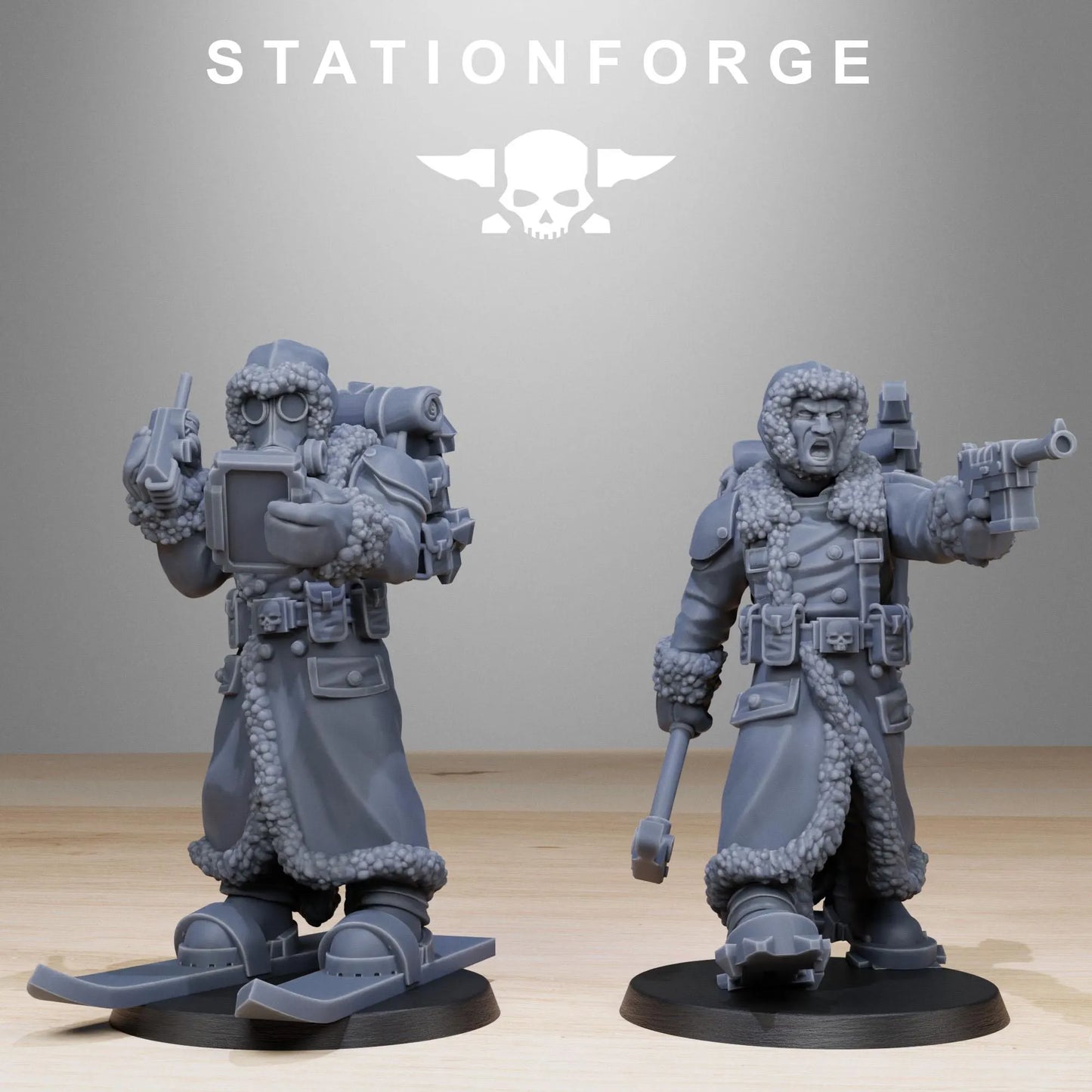 Grim Guard Frostwatch Skiers – Winter Warfare Specialists | Compatible with W40K/WG/SF
