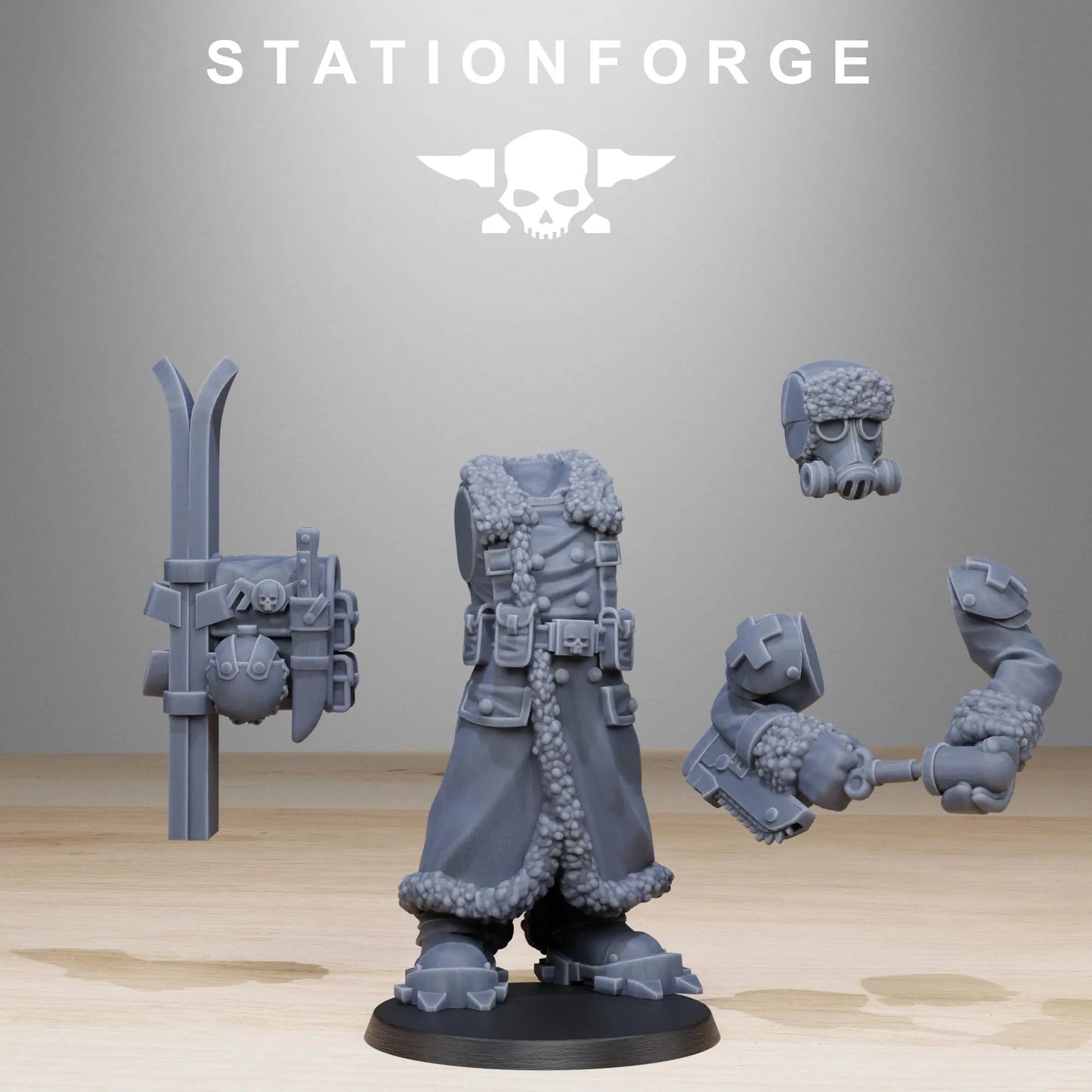 Grim Guard Frostwatch Skiers – Winter Warfare Specialists | Compatible with W40K/WG/SF