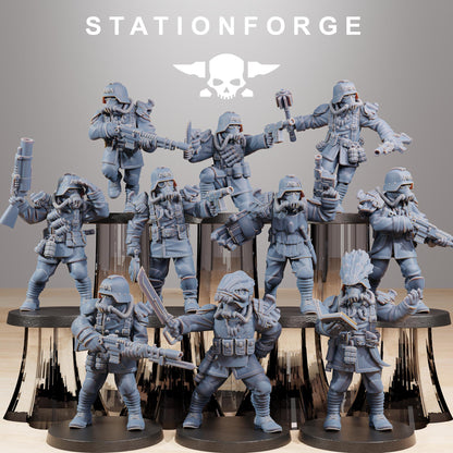 Grim Guard Xenarid Hunters – Elite Alien Slayers | Compatible with W40K/WG/SF