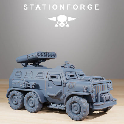 Grim Guard Armored Vehicle - Ultimate Battlefield Transport | Compatible with W40K/WG/SF