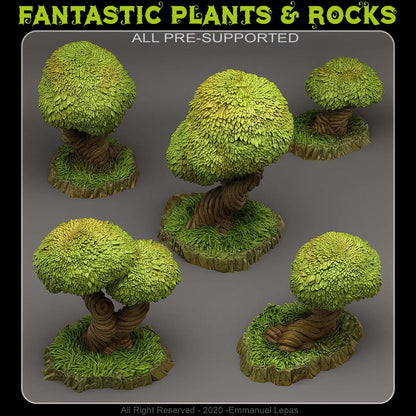 Majestic Enchanted Trees – Terrain Scatter | 3D Resin Printed DnD (D&D) Pathfinder Miniatures