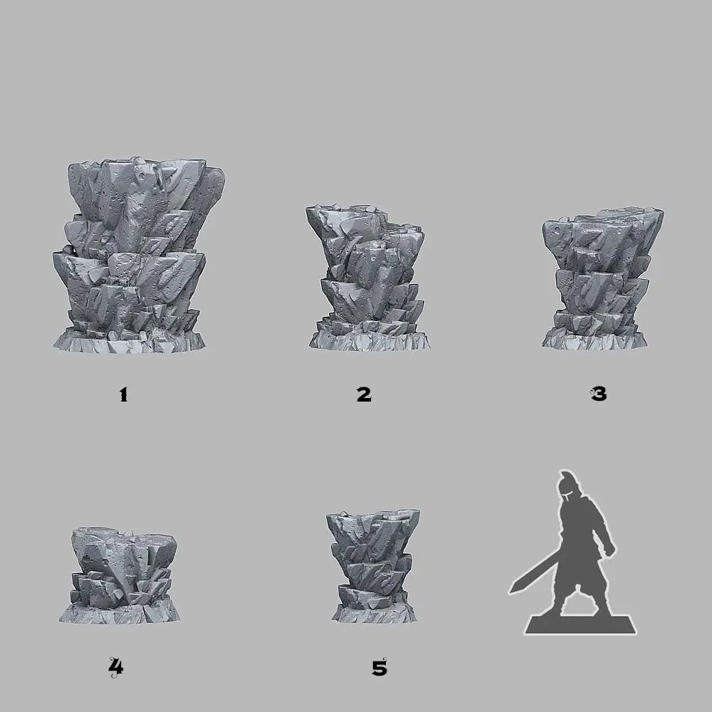 Wild Martian Rock - Extraterrestrial Terrain Scatter | 3D Resin Printed DnD (D&D) Pathfinder Miniatures