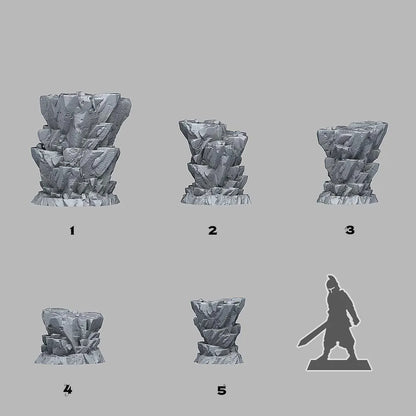 Wild Martian Rock - Extraterrestrial Terrain Scatter | 3D Resin Printed DnD (D&D) Pathfinder Miniatures