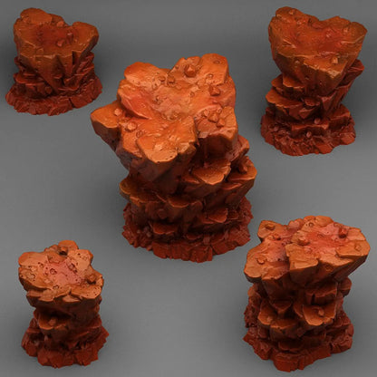 Wild Martian Rock - Extraterrestrial Terrain Scatter | 3D Resin Printed DnD (D&D) Pathfinder Miniatures