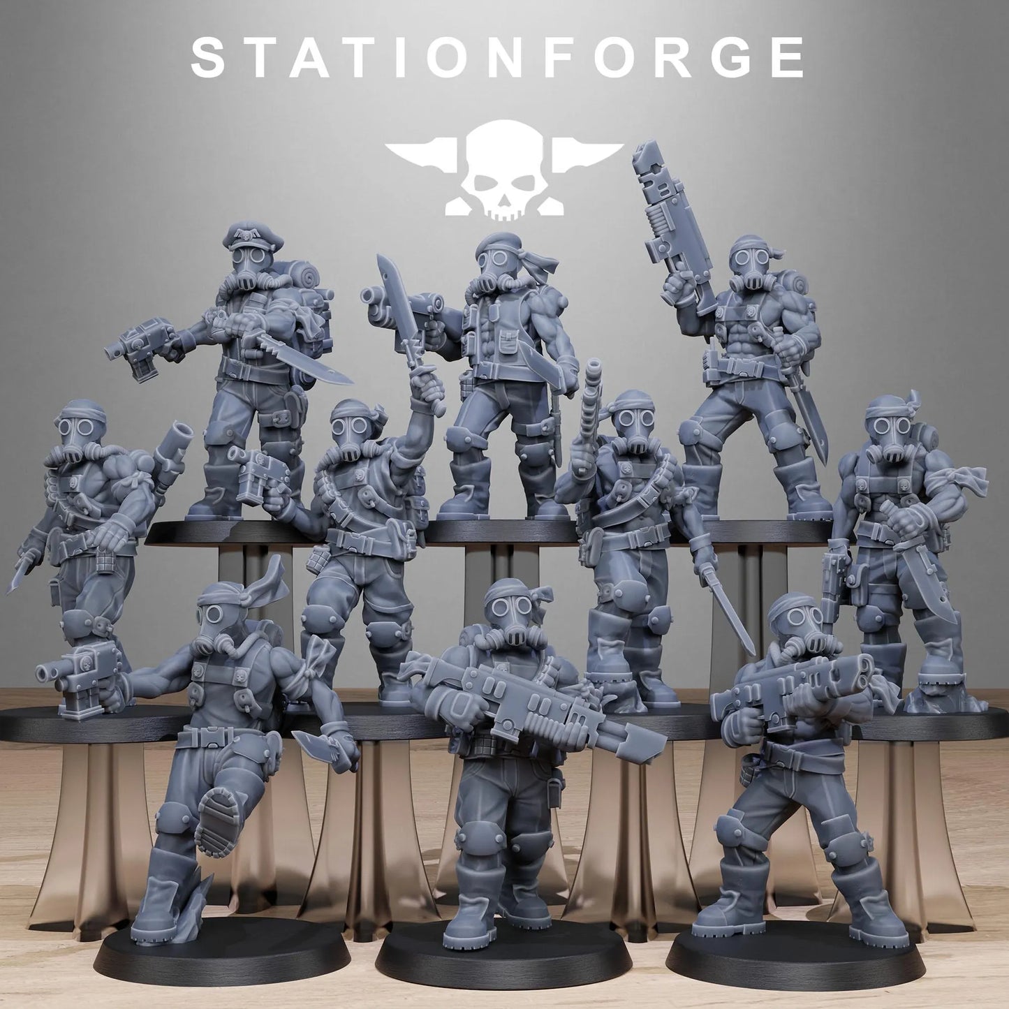 Grim Guard Jungle Fighters 2 | Compatible with W40K/WG/SF