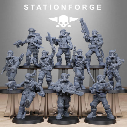 Grim Guard Jungle Fighters 2 | Compatible with W40K/WG/SF