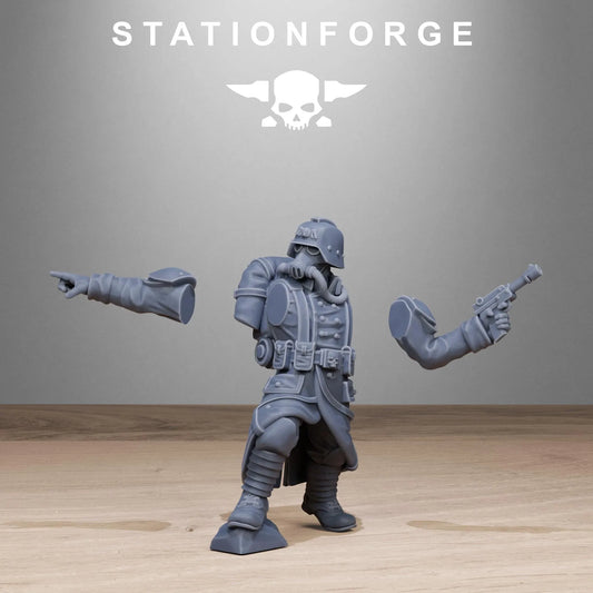 Grim Guard Rocketers – Explosive Heavy Weapons Specialists | Compatible with W40K/WG/SF