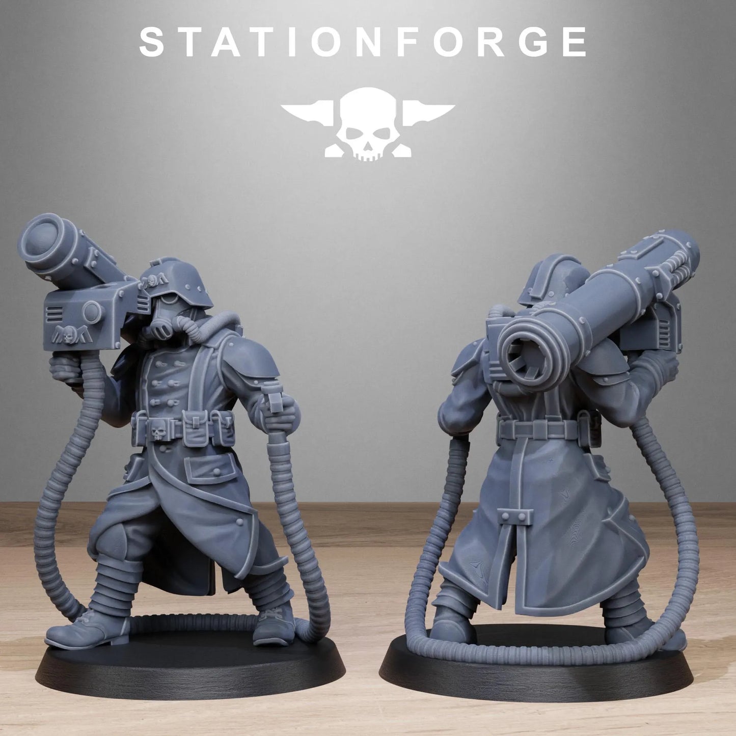 Grim Guard Rocketers – Explosive Heavy Weapons Specialists | Compatible with W40K/WG/SF