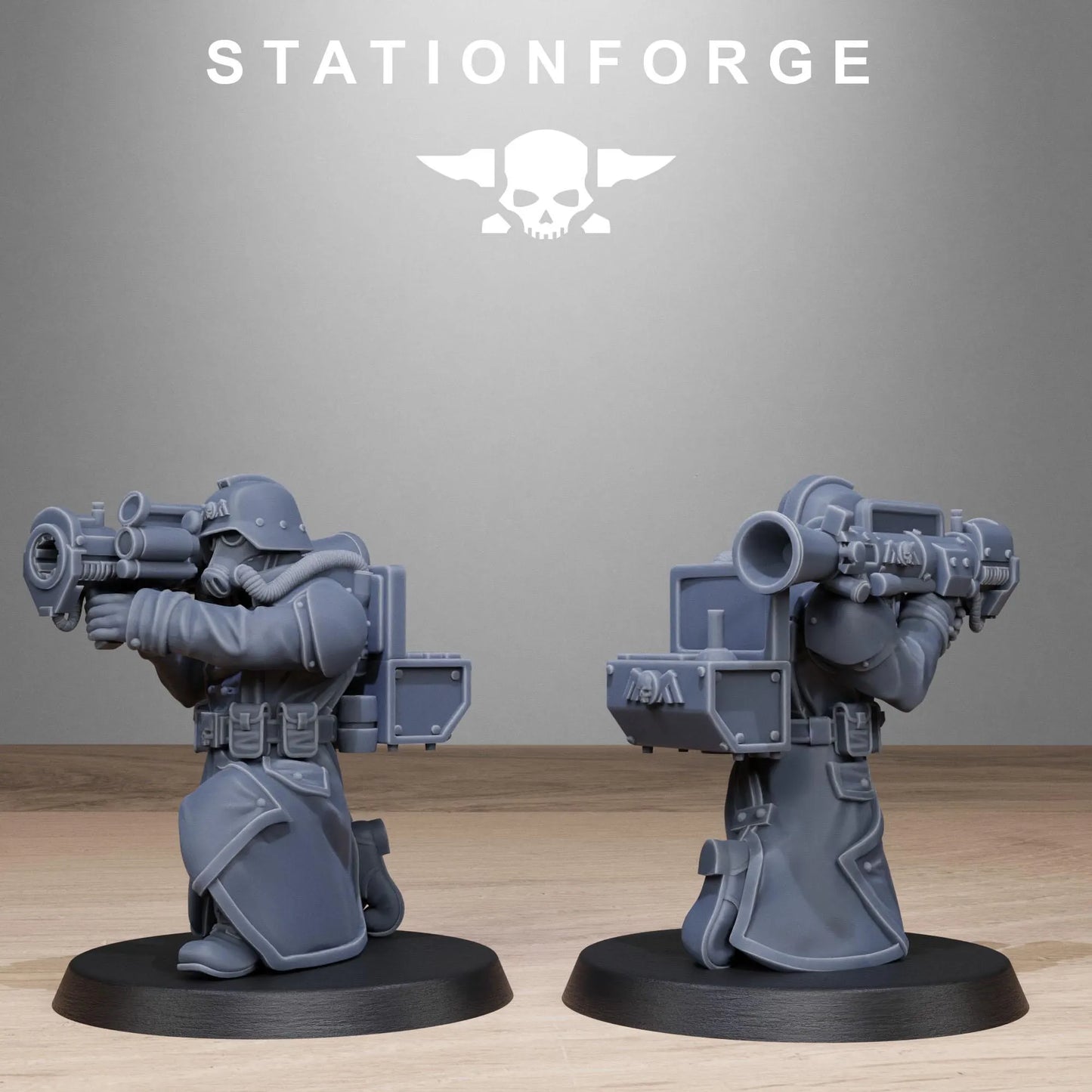 Grim Guard Rocketers – Explosive Heavy Weapons Specialists | Compatible with W40K/WG/SF