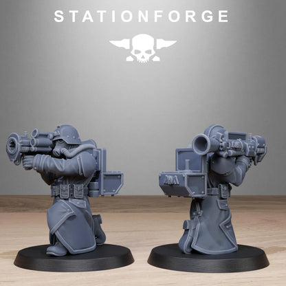 Grim Guard Rocketers – Explosive Heavy Weapons Specialists | Compatible with W40K/WG/SF