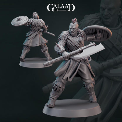 Norse Fighter Bundle: 3D Resin Printed DnD (D&D) Pathfinder Miniatures