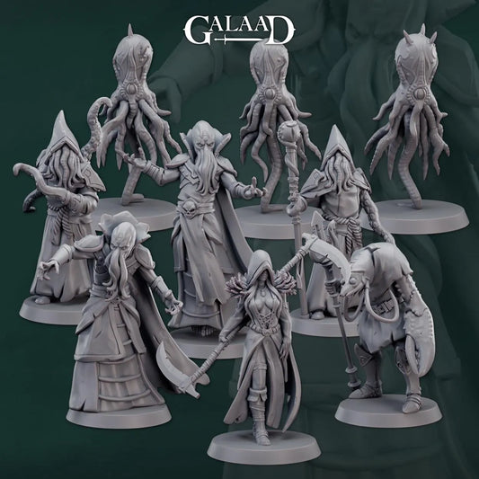 Cursed Cultists Bundle: 3D Resin Printed DnD (D&D) Pathfinder Miniatures