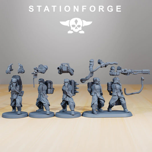Grim Guard Armored Squad | Compatible with W40K/WG/SF