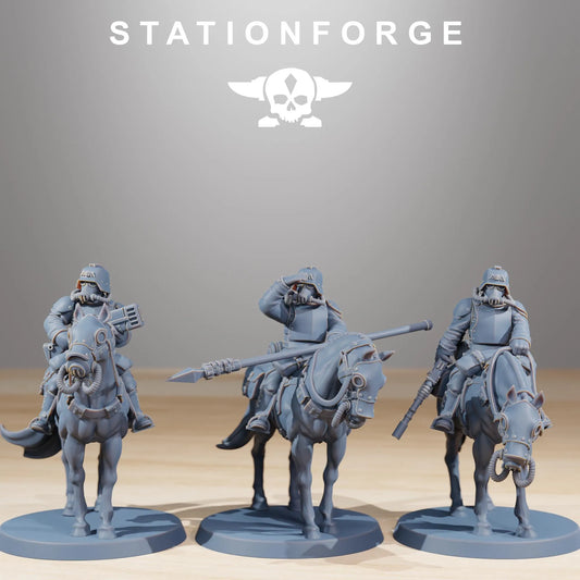 Grim Guard Cavalry Unit – Set of 10 | Compatible with W40K/WG/SF