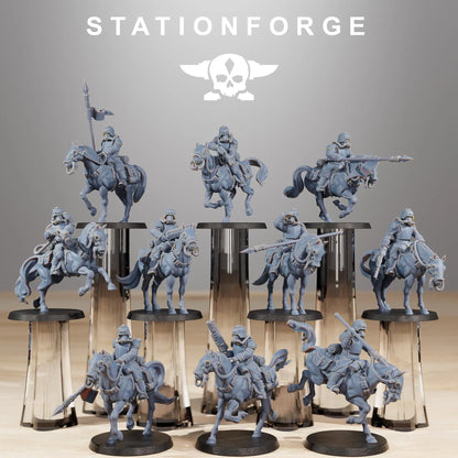 Grim Guard Cavalry Unit – Set of 10 | Compatible with W40K/WG/SF
