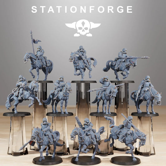 Grim Guard Cavalry Unit – Set of 10 | Compatible with W40K/WG/SF