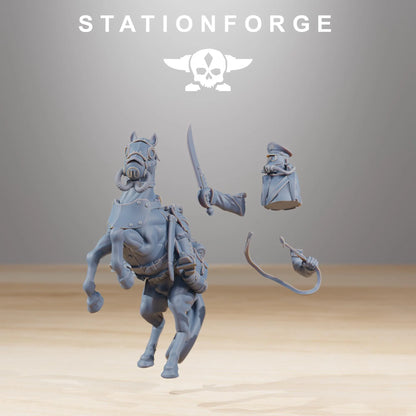 Grim Guard Cavalry Captain | Compatible with W40K/WG/SF