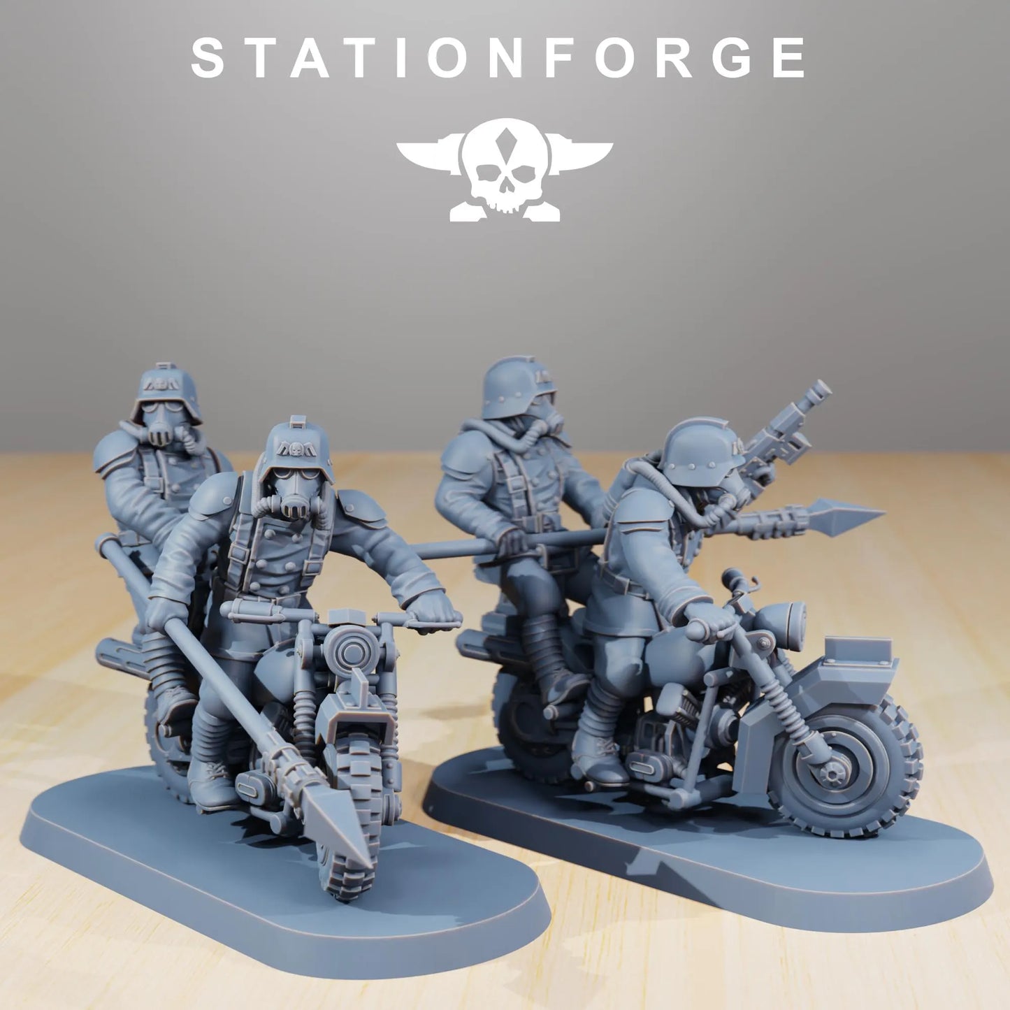 Grim Guard Death Bikers – Set of 10 | Compatible with W40K/WG/SF