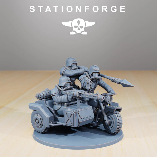 Grim Guard Death Bikers – Set of 10 | Compatible with W40K/WG/SF