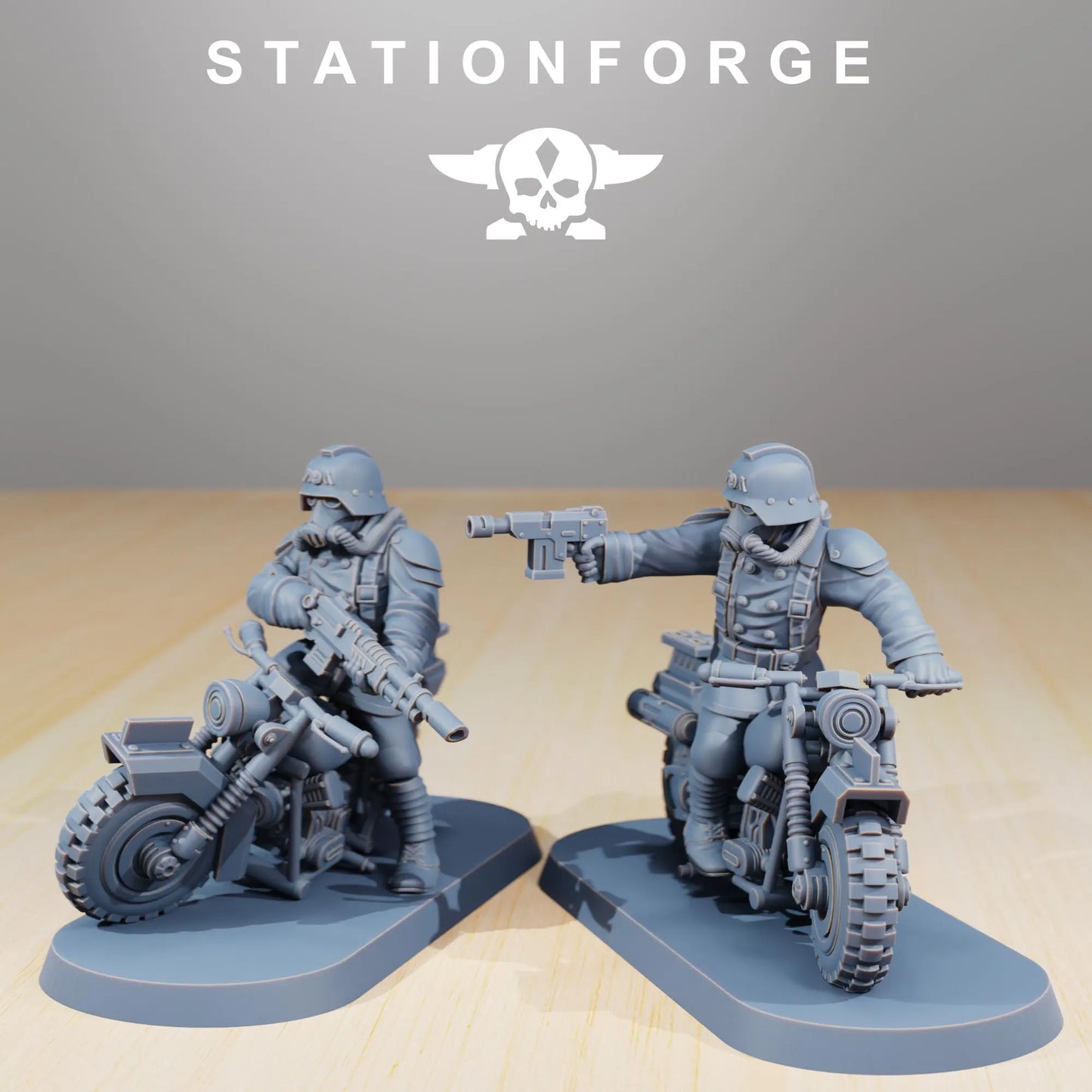 Grim Guard Death Bikers – Set of 10 | Compatible with W40K/WG/SF