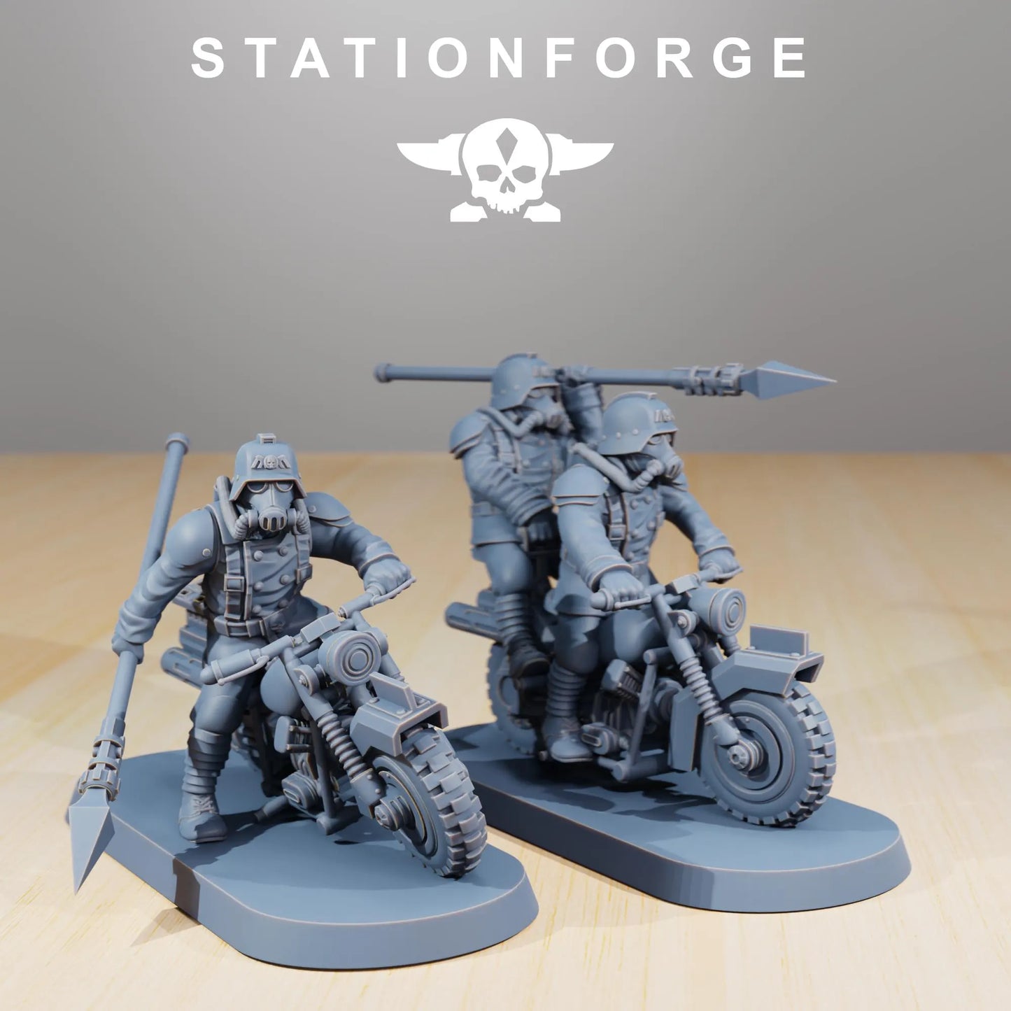 Grim Guard Death Bikers – Set of 10 | Compatible with W40K/WG/SF