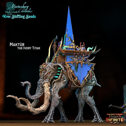 Maktûr, The Ivory Titan - Ever Shifting Sands | Compatible with Tabletop Wargames
